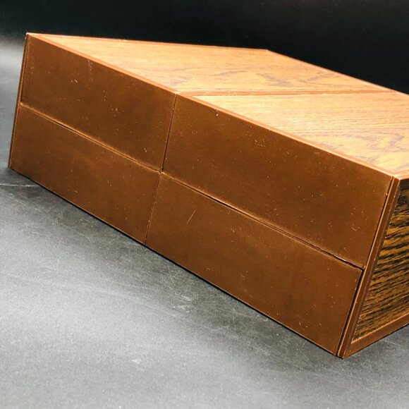 Vintage 80s DYNASTY Audio Cassette Computer Tape Dual Drawer Cabinet Storage - Picture 5 of 13